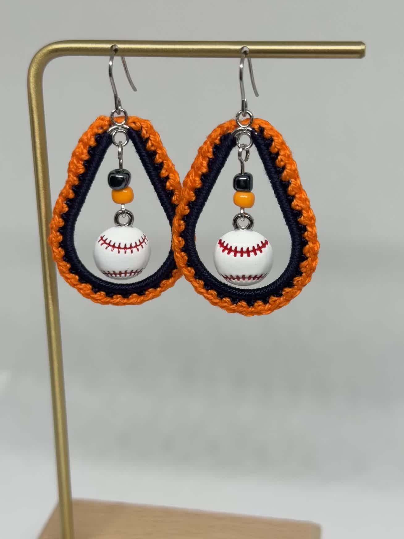 Baseball Earrings